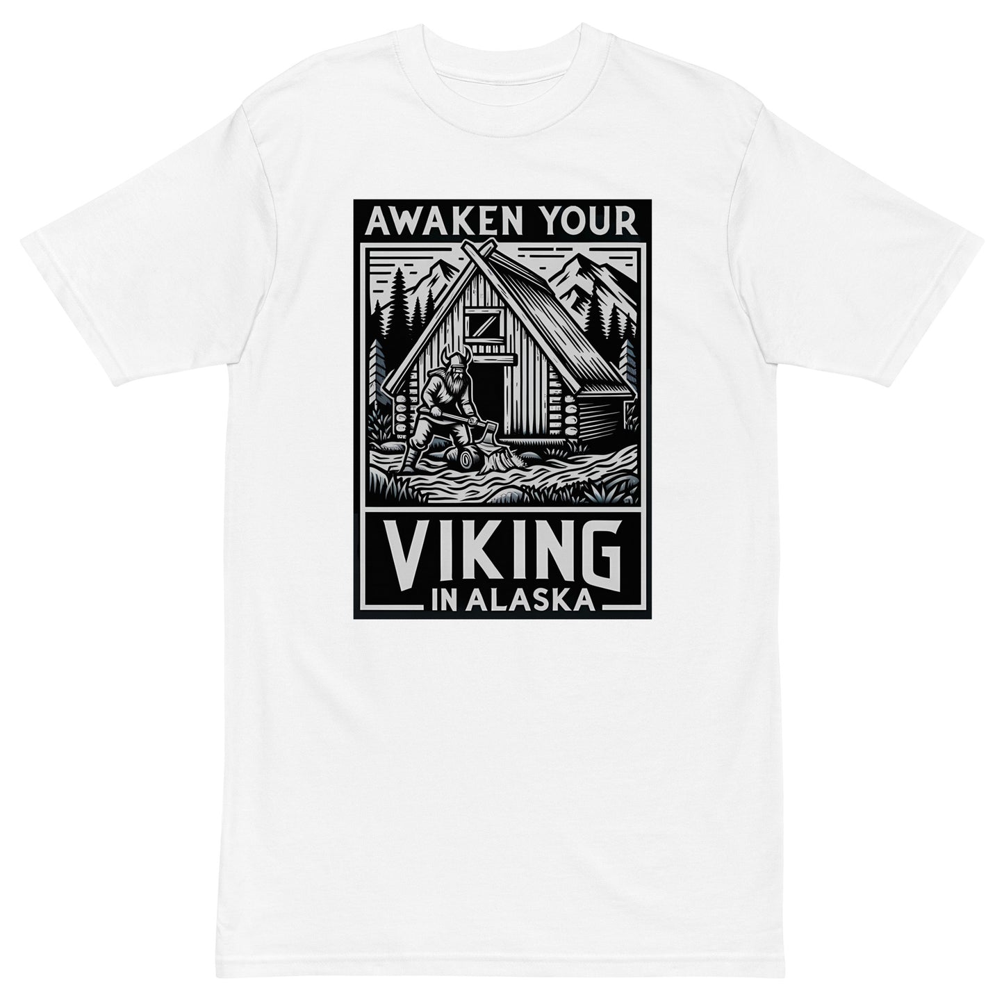 Awaken Your Viking - Men’s Premium Heavyweight Tee