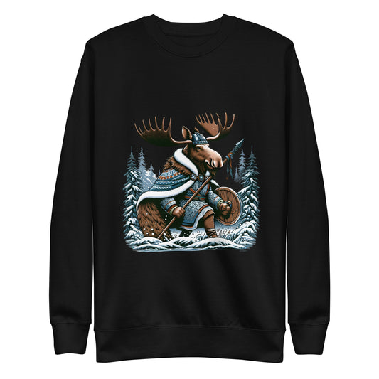 Alaskan Viking Moose Hunter - Unisex Premium Sweatshirt