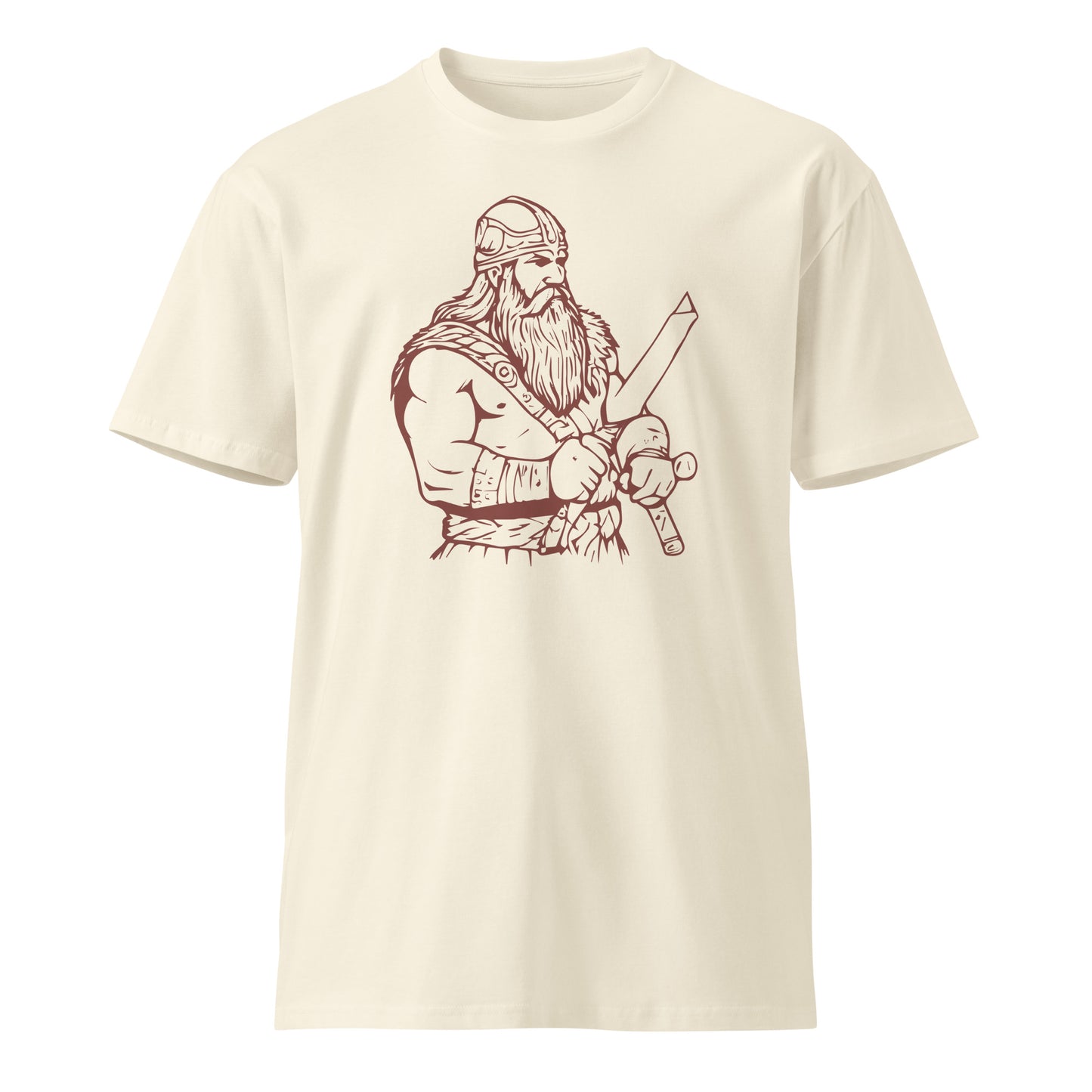 Viking Warrior with Broken Sword premium t-shirt