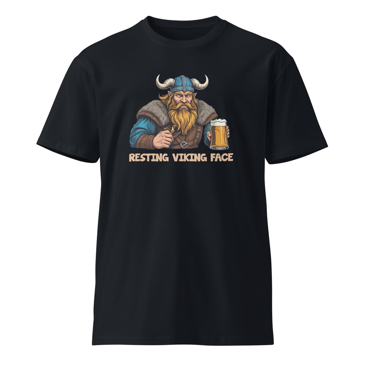 Resting Viking Face Premium t-shirt