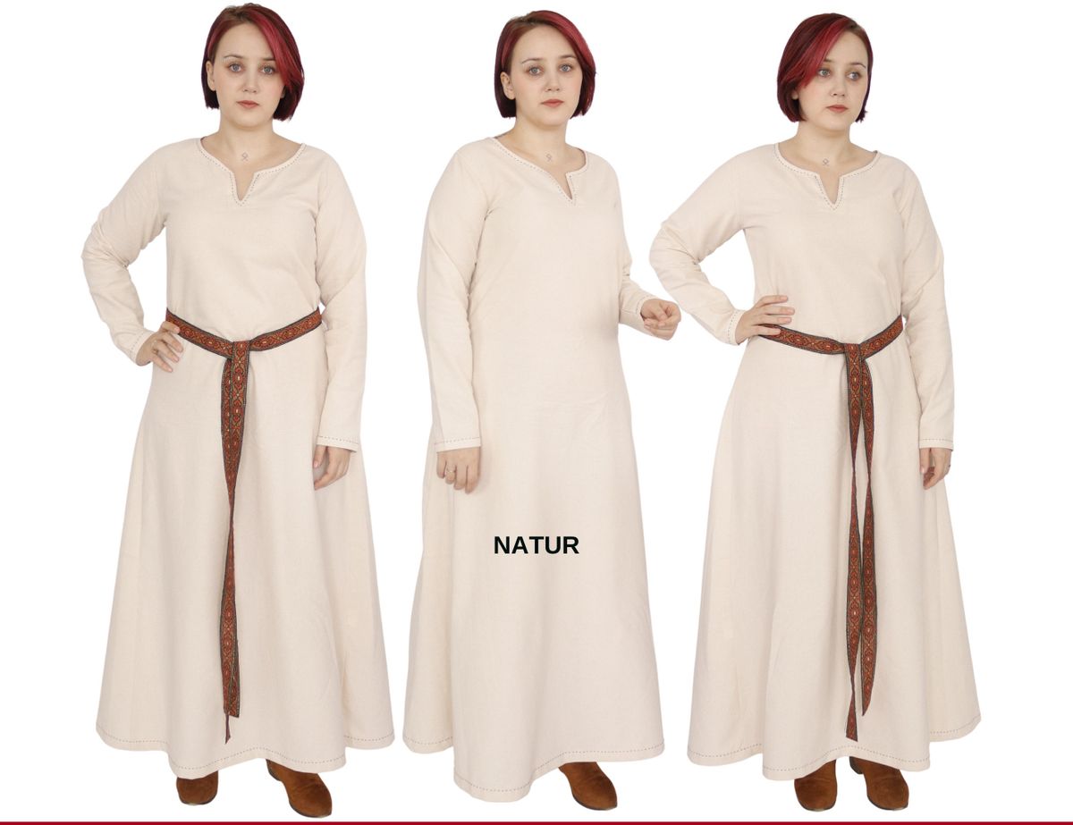 FREYA Cotton - Medieval Viking Renaissance Women's Underdress - Made in Turkey