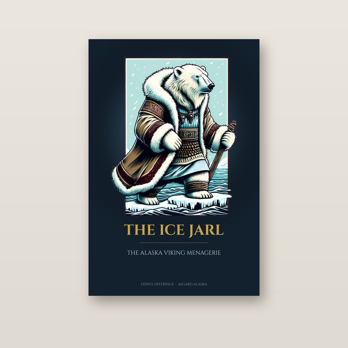 The Ice Jarl – Art Print on a wall