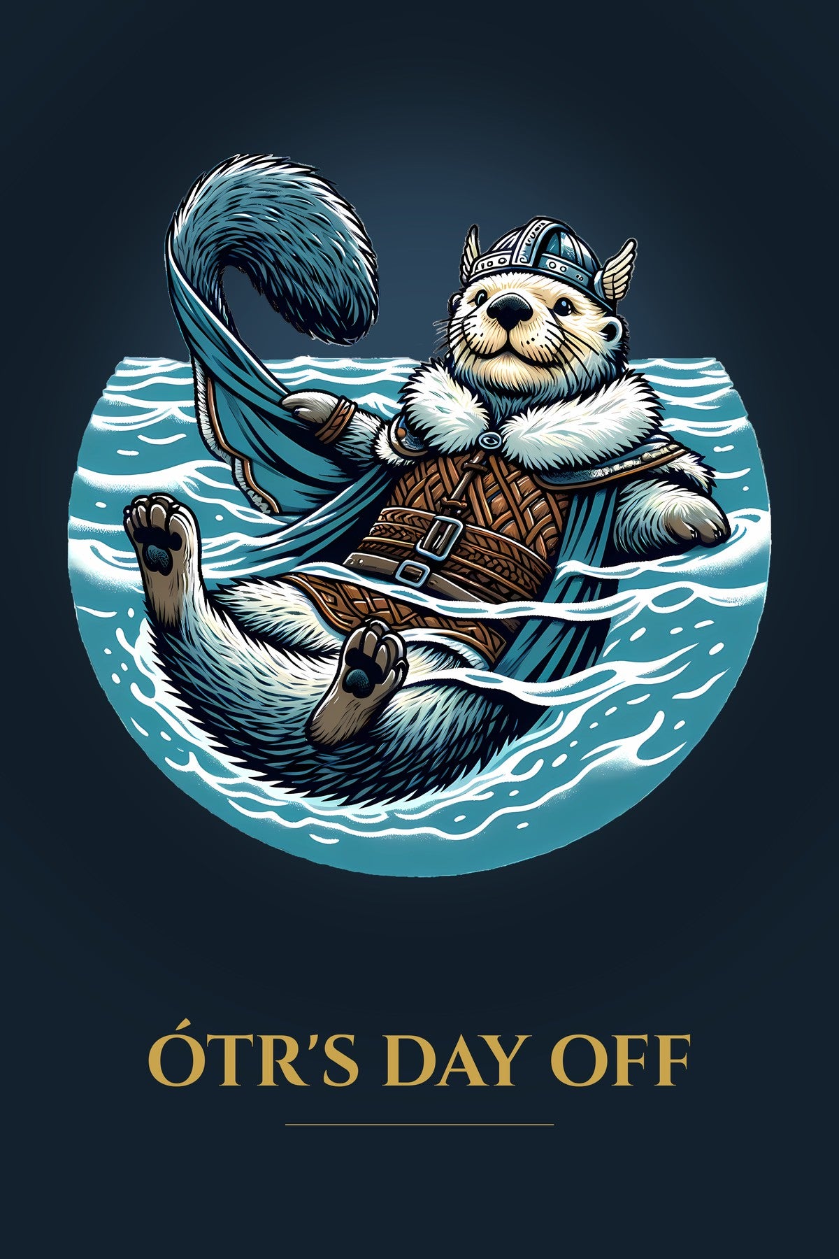 Ótr's Day Off – Sea Otter Art Print