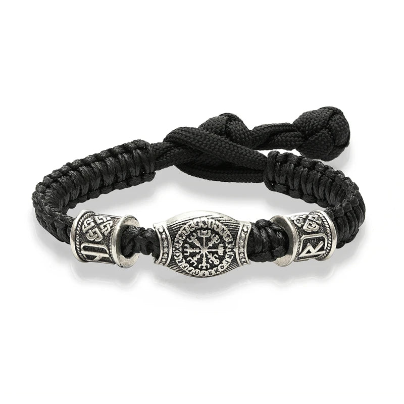 Vegvisir Paracord Bracelet – Rune Beads, Adjustable