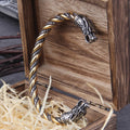 Viking Dragon Head Arm Ring Cuff – Stainless Steel