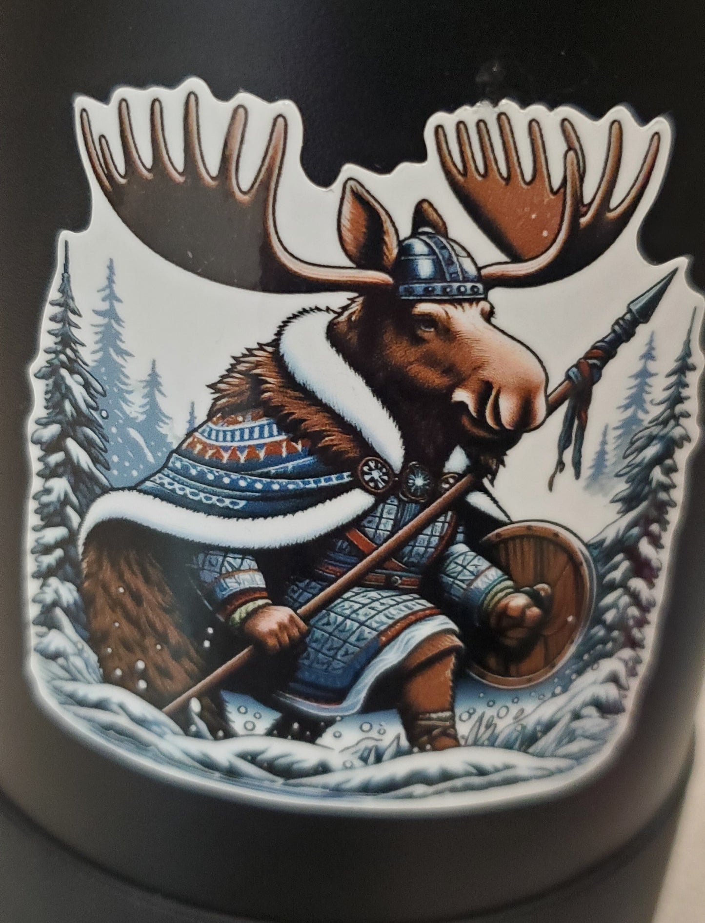 Viking Moose 2.5" Supporter Sticker