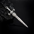Lunar Phase Viking Sword Hair Stick – Norse Moon Hairpin