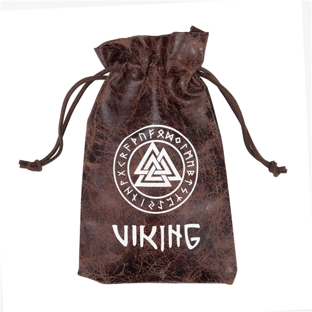 Viking Gift Box and Valknut Pouch – Natural Wood