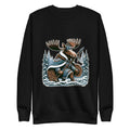 Alaskan Viking Moose Hunter – Unisex Premium Sweatshirt