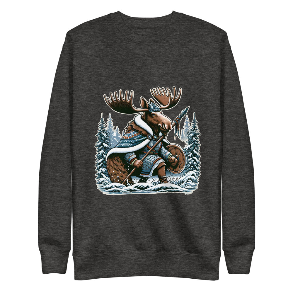 Alaskan Viking Moose Hunter – Unisex Premium Sweatshirt
