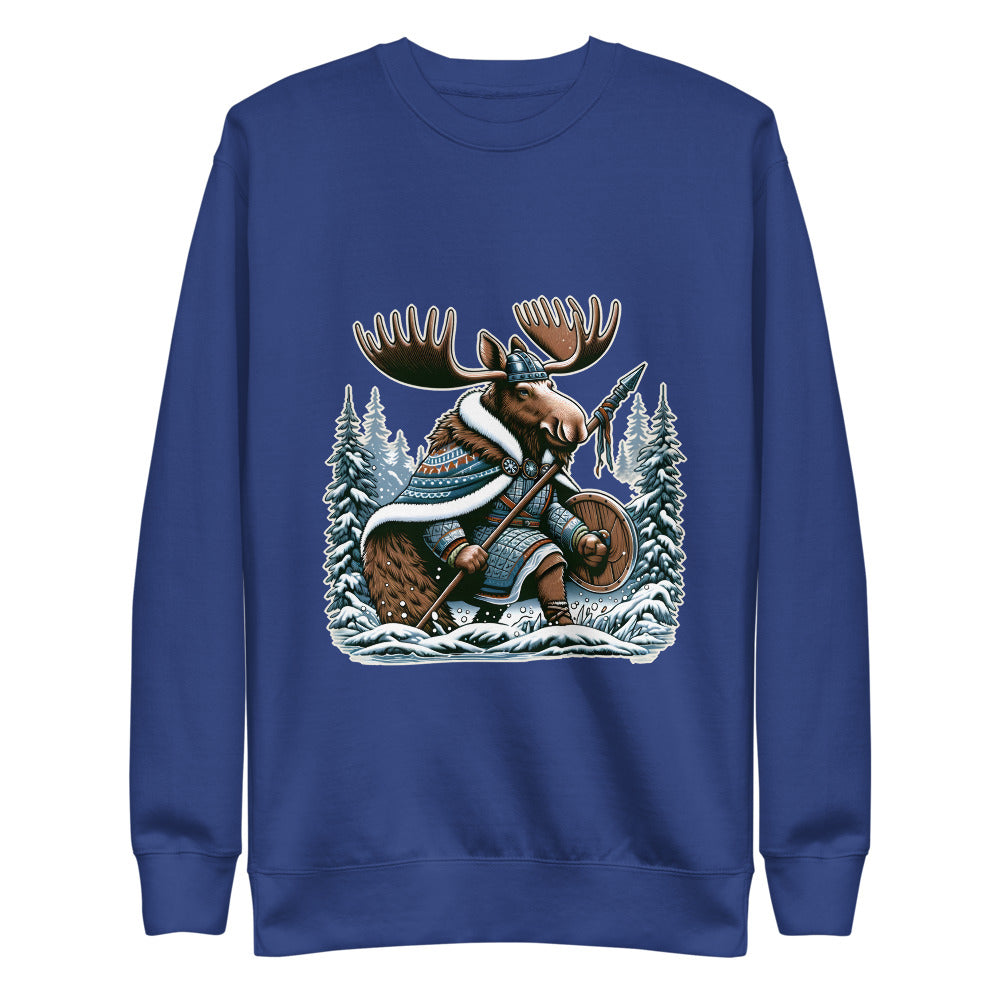 Alaskan Viking Moose Hunter – Unisex Premium Sweatshirt