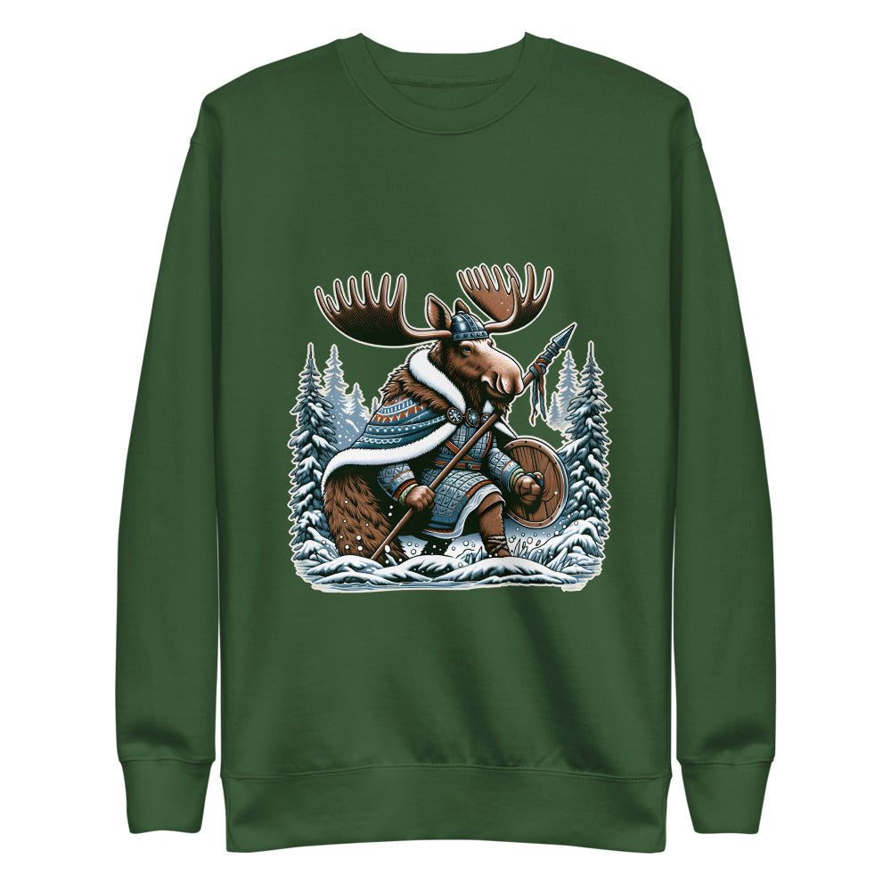 Alaskan Viking Moose Hunter – Unisex Premium Sweatshirt