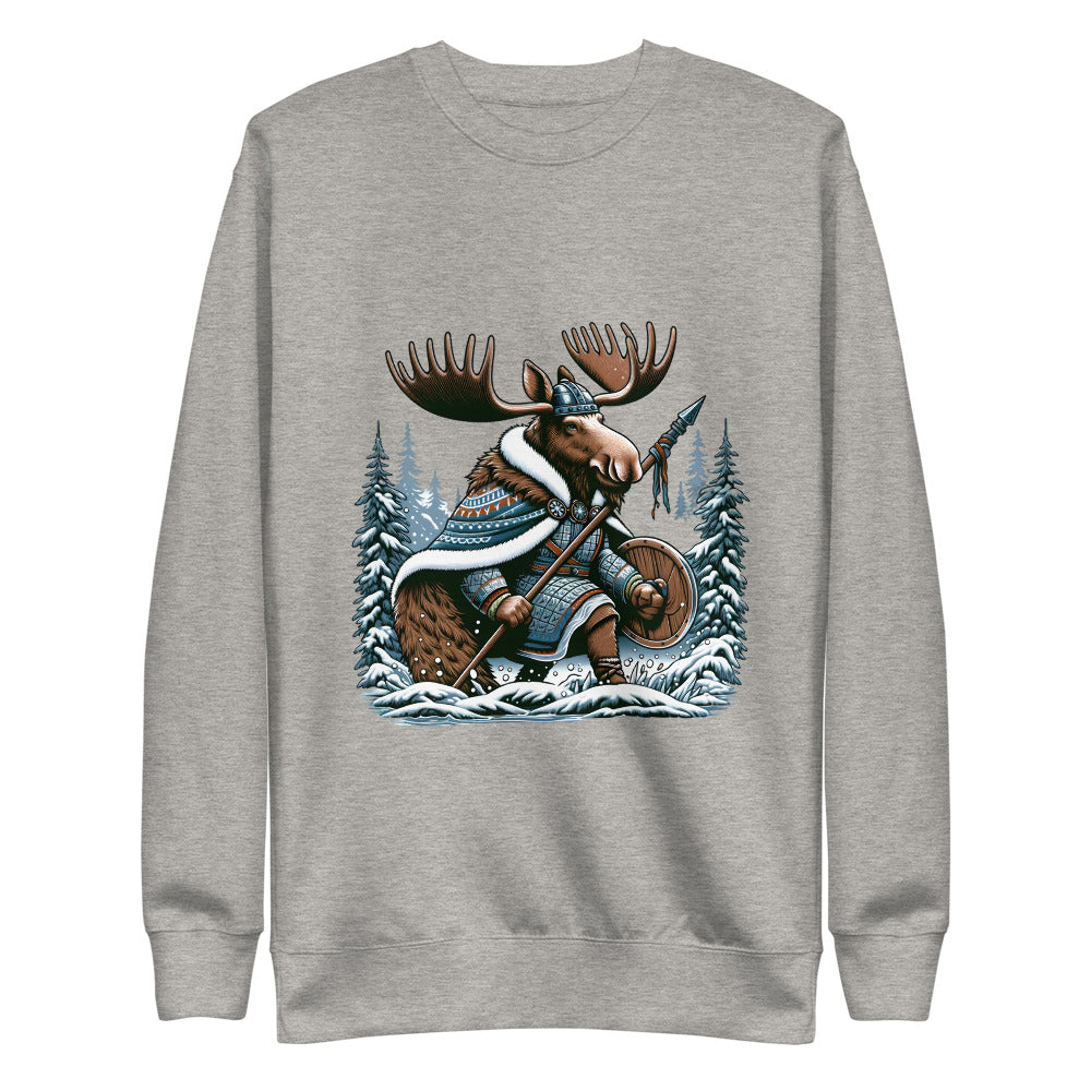 Alaskan Viking Moose Hunter – Unisex Premium Sweatshirt