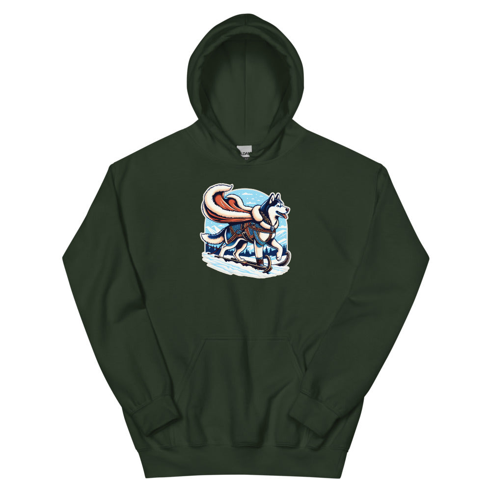 Who's Mushing Who? – Hoodie in Forest Green