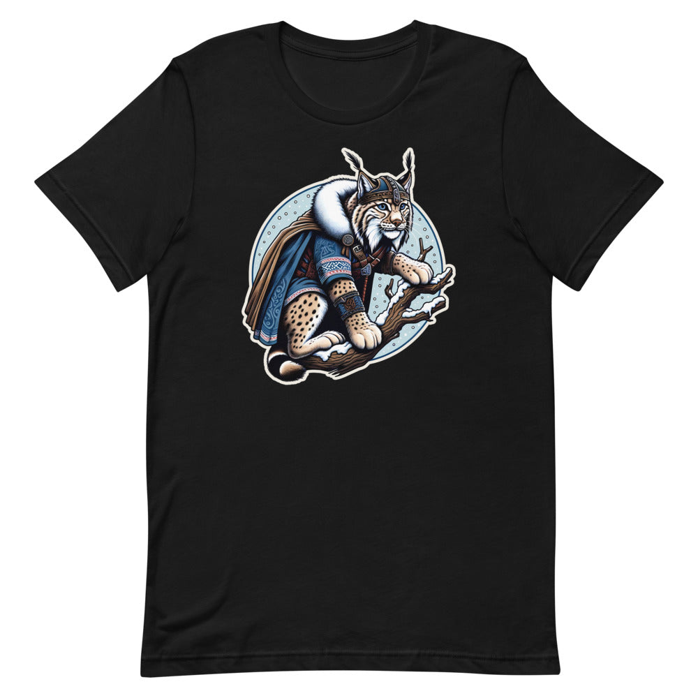 Freyja's Lynx – Unisex Tee in Black
