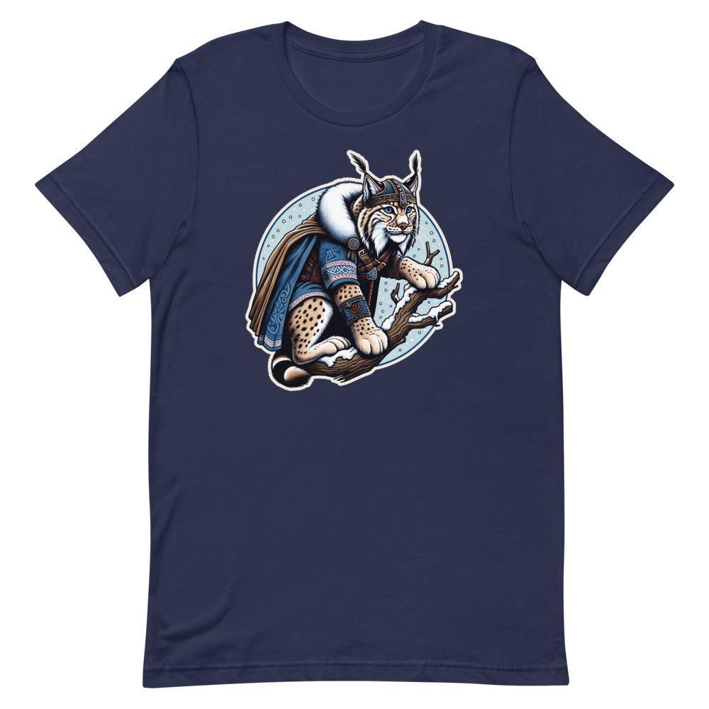Freyja's Lynx – Unisex Tee in Navy
