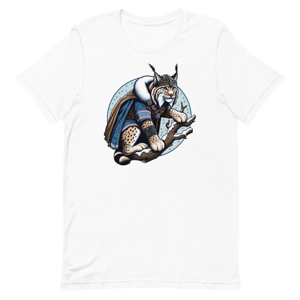 Freyja's Lynx – Unisex Tee in White