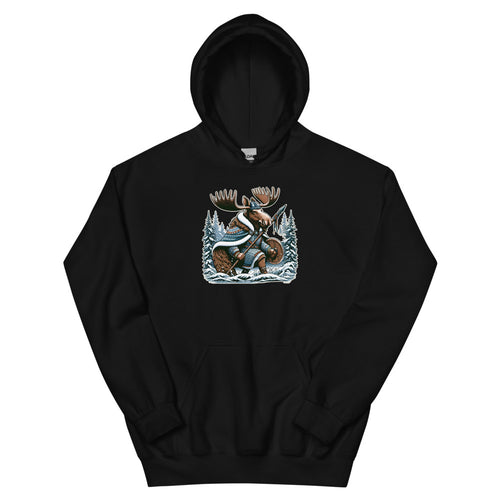 Alaskan Viking Moose Hunter – Hoodie in Black