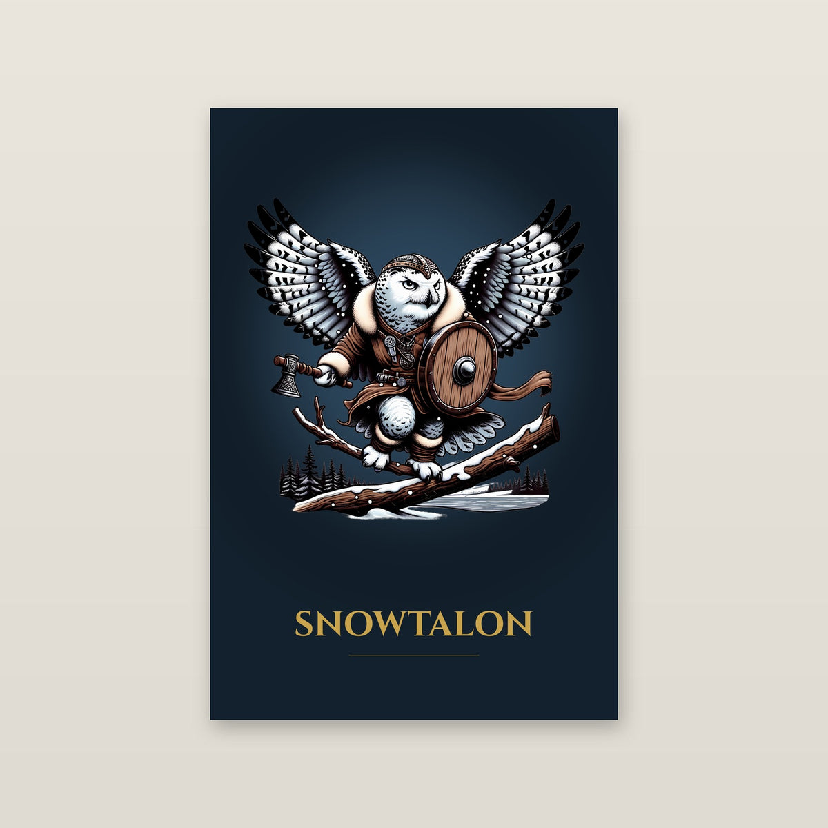 Snowtalon – Art Print on a wall