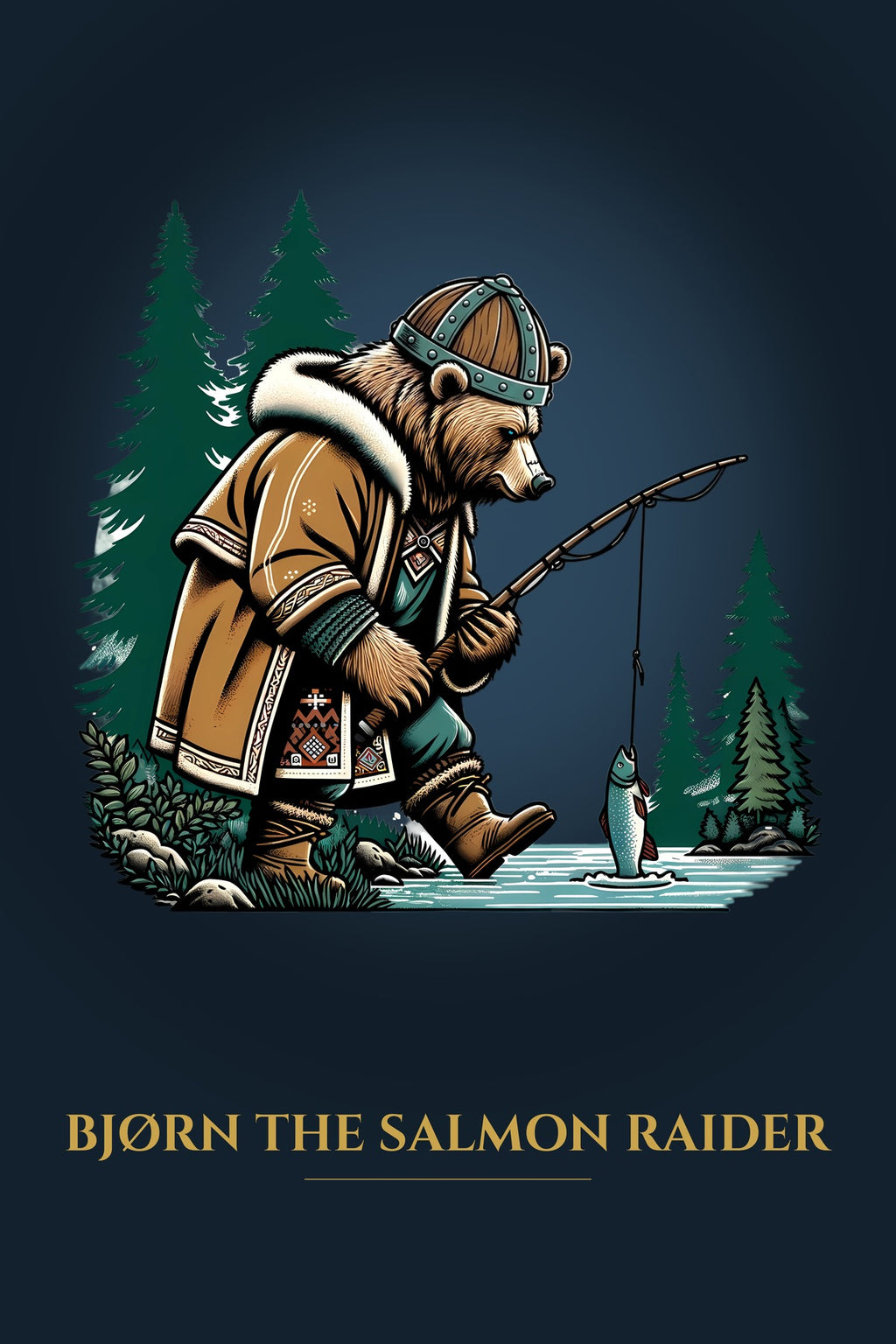 Bjørn the Salmon Raider – Art Print