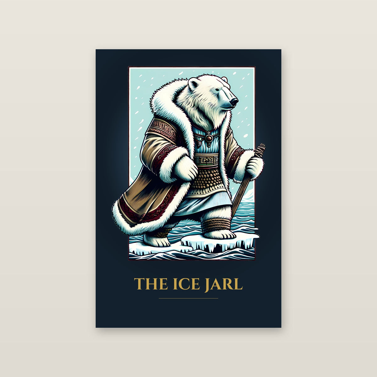 The Ice Jarl – Art Print on a wall