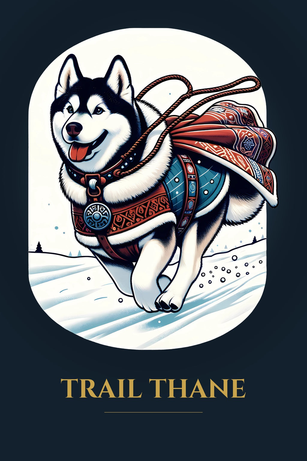 Trail Thane – Sled Dog Art Print