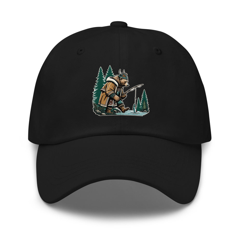 Bjørn the Salmon Raider – Grizzly Bear Dad Hat