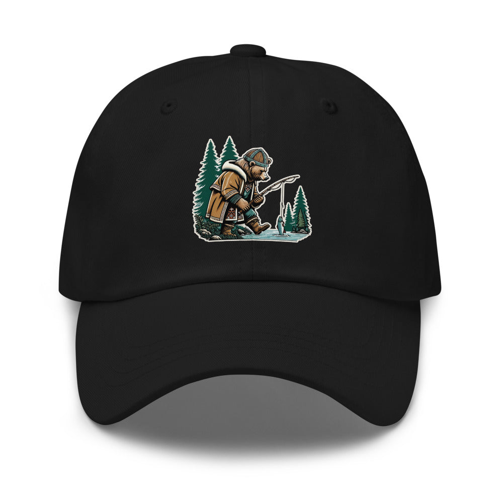 Bjørn the Salmon Raider – Grizzly Bear Dad Hat
