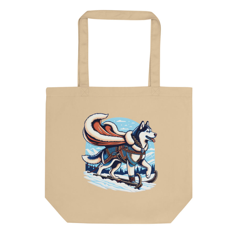 Who's Mushing Who? – Sled Dog Tote Bag