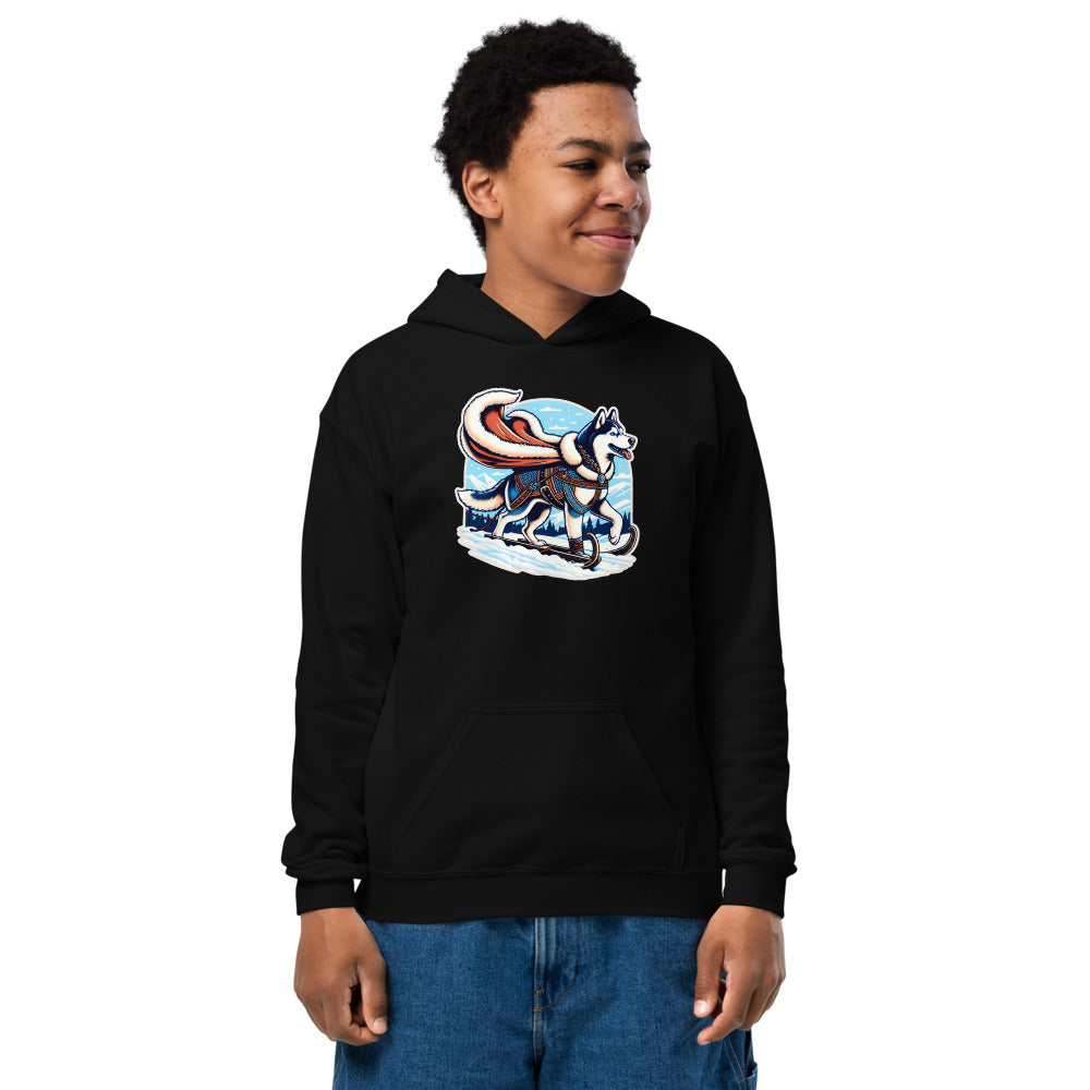 Who's Mushing Who? – Sled Dog Youth Hoodie
