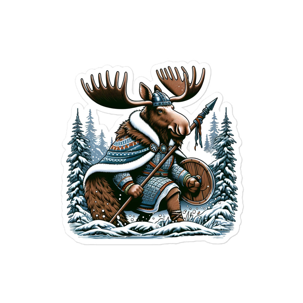 Alaskan Viking Moose Hunter – Sticker