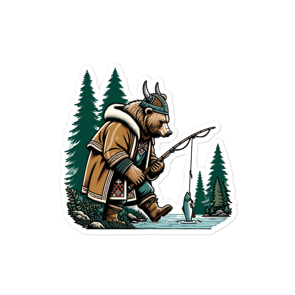 Bjørn the Salmon Raider – Sticker