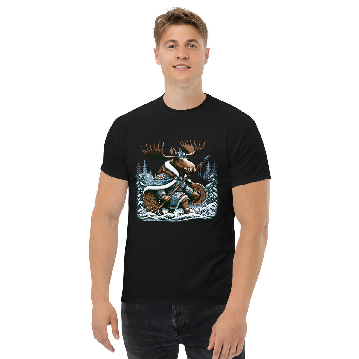 Alaskan Viking Moose Hunter - Big Men's Classic Tee