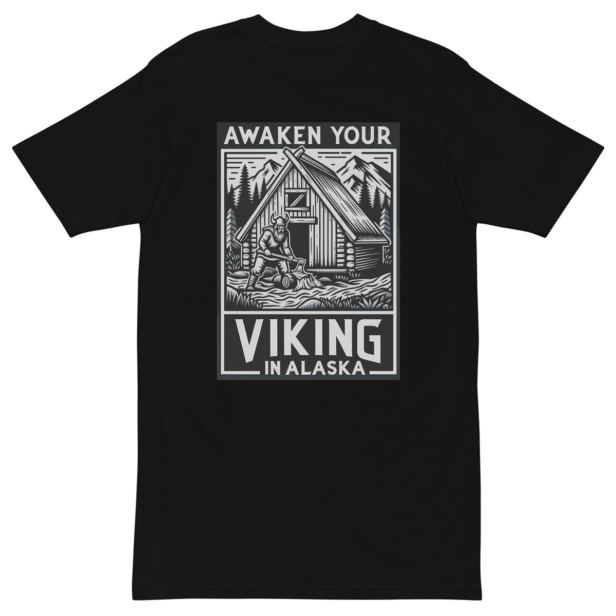 Awaken Your Viking - Men’s Premium Heavyweight Tee