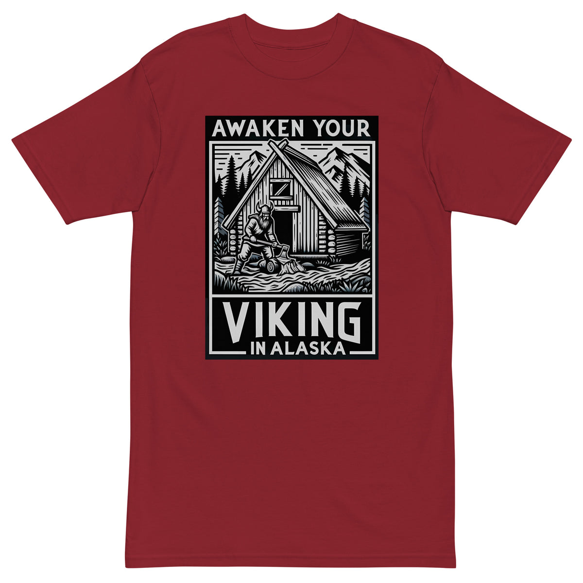 Awaken Your Viking - Men’s Premium Heavyweight Tee