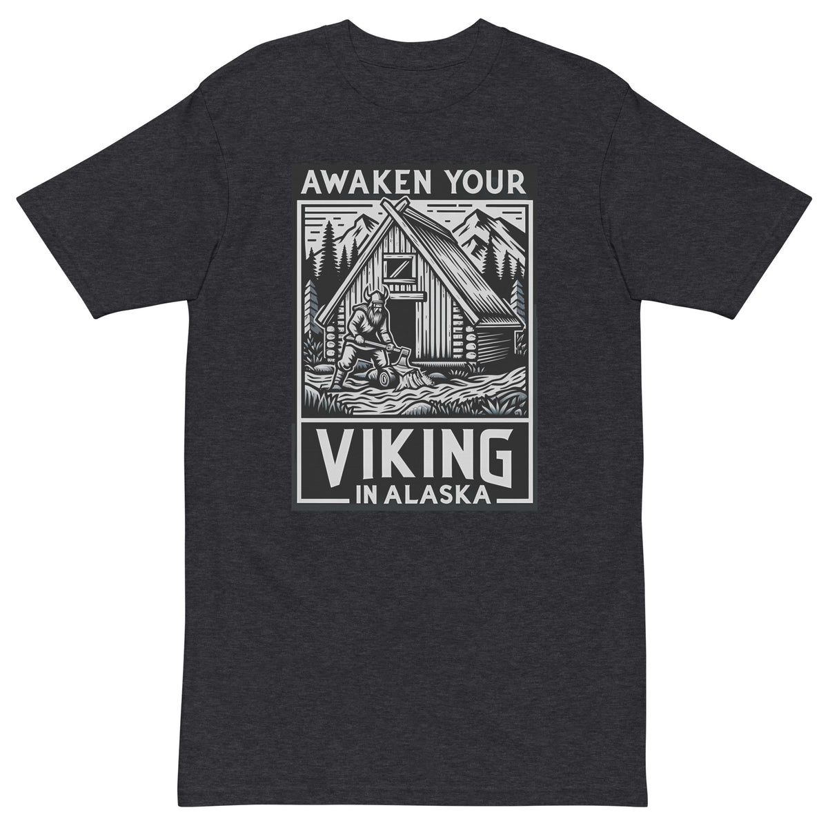 Awaken Your Viking - Men’s Premium Heavyweight Tee
