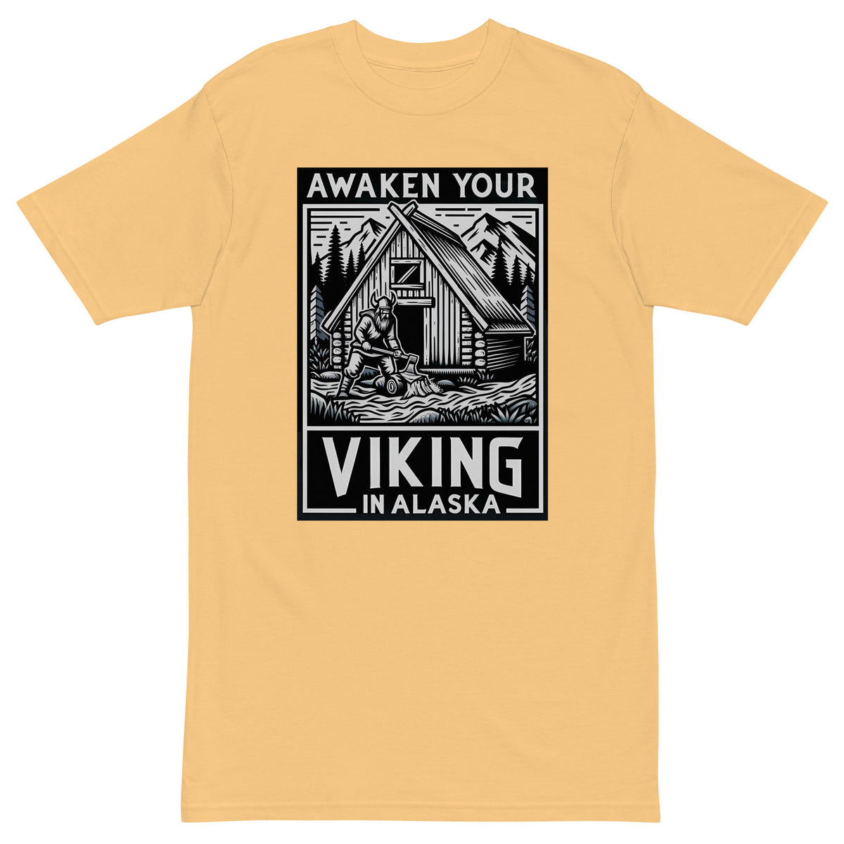 Awaken Your Viking - Men’s Premium Heavyweight Tee