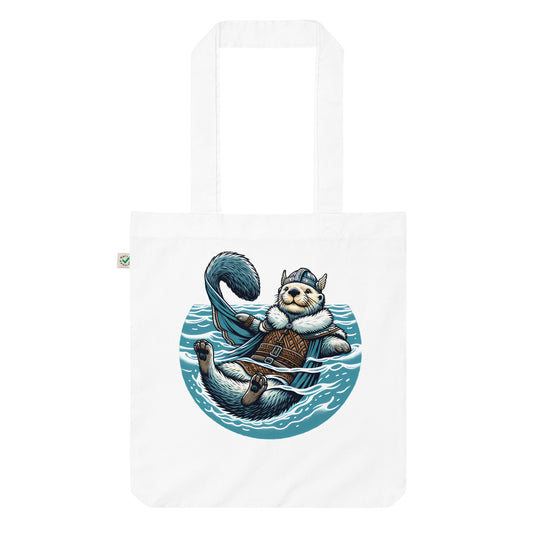 Alaska River Otter - Organic fashion tote bag