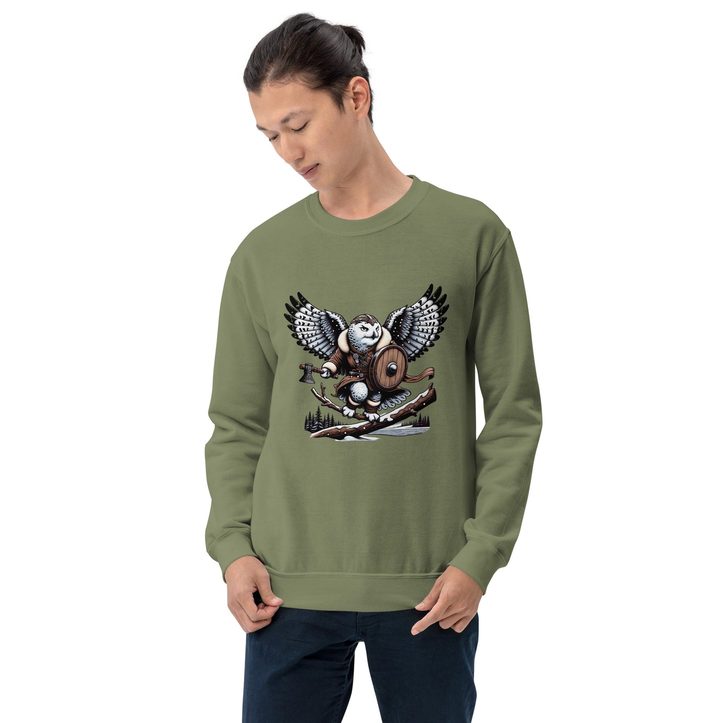 Alaska Snowy Owl "Snowtalon" Unisex Sweatshirt