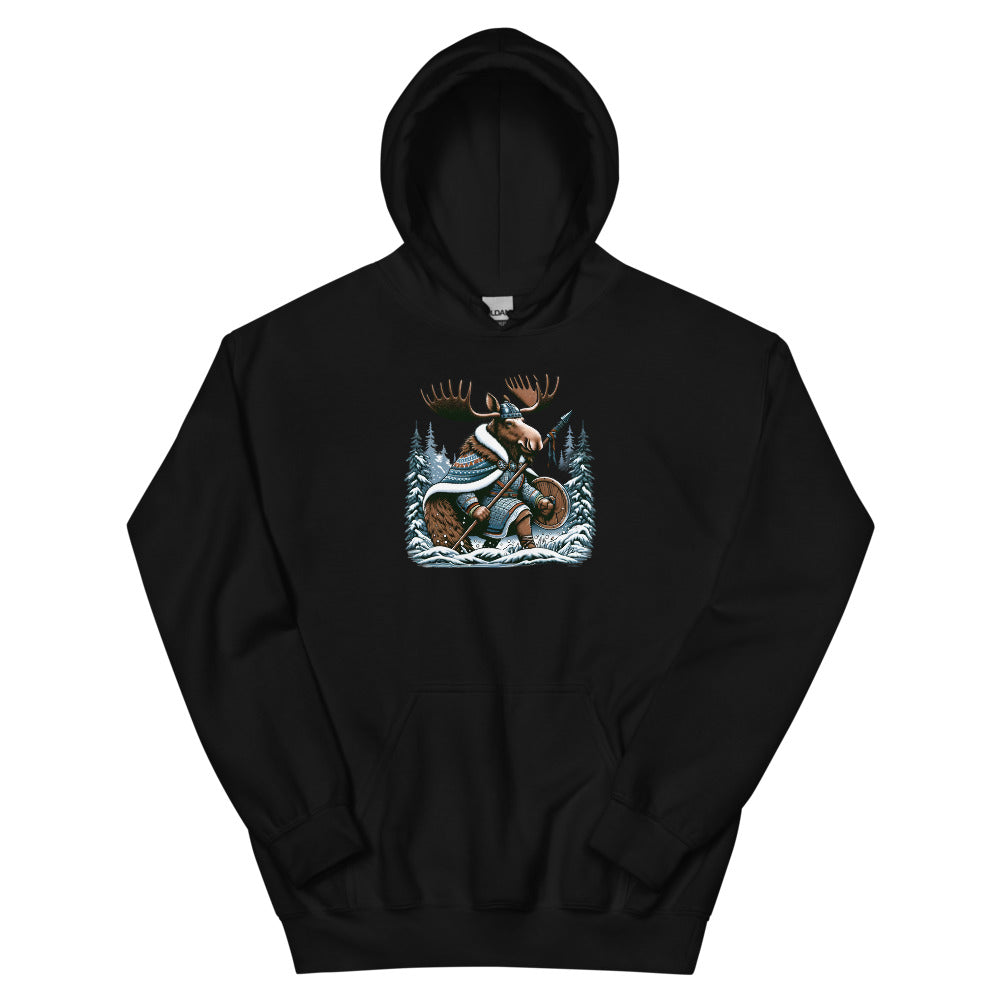 Alaskan Viking Moose Hunter – Hoodie in Black