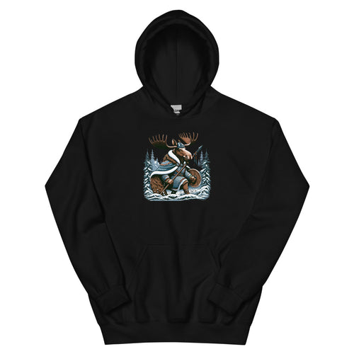 Alaskan Viking Moose Hunter – Hoodie in Black