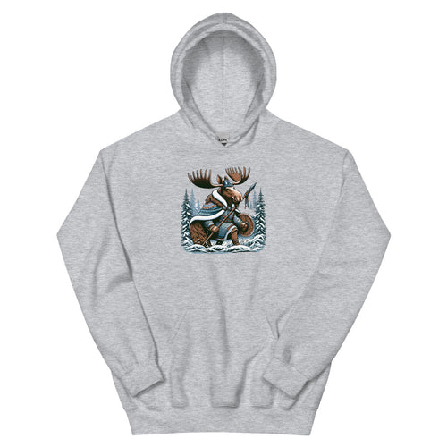 Alaskan Viking Moose Hunter – Hoodie in Sport Grey