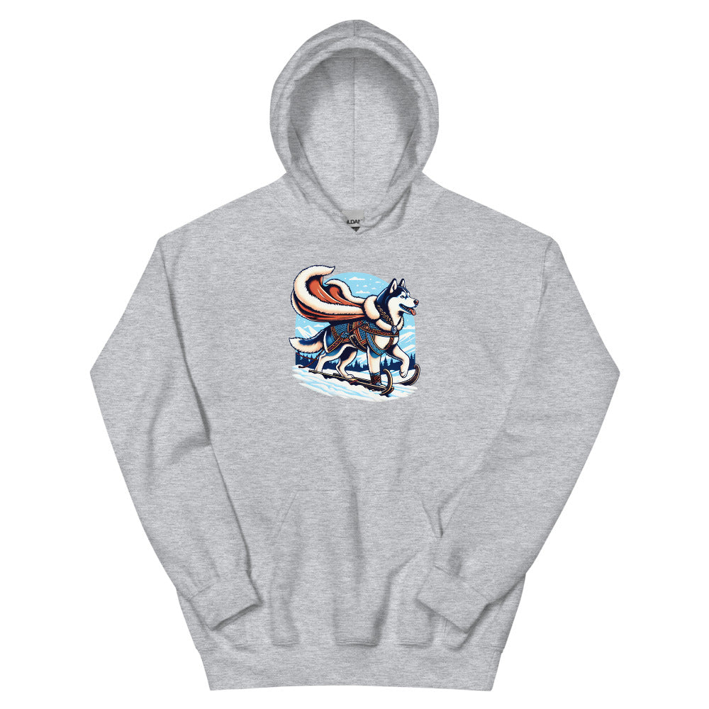 Who's Mushing Who? – Hoodie in Sport Grey
