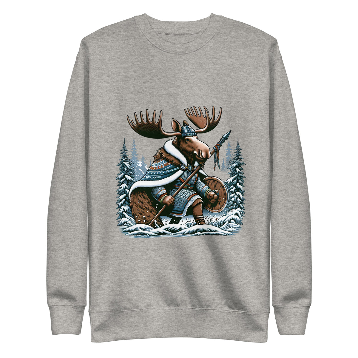 Alaskan Viking Moose Hunter - Unisex Premium Sweatshirt