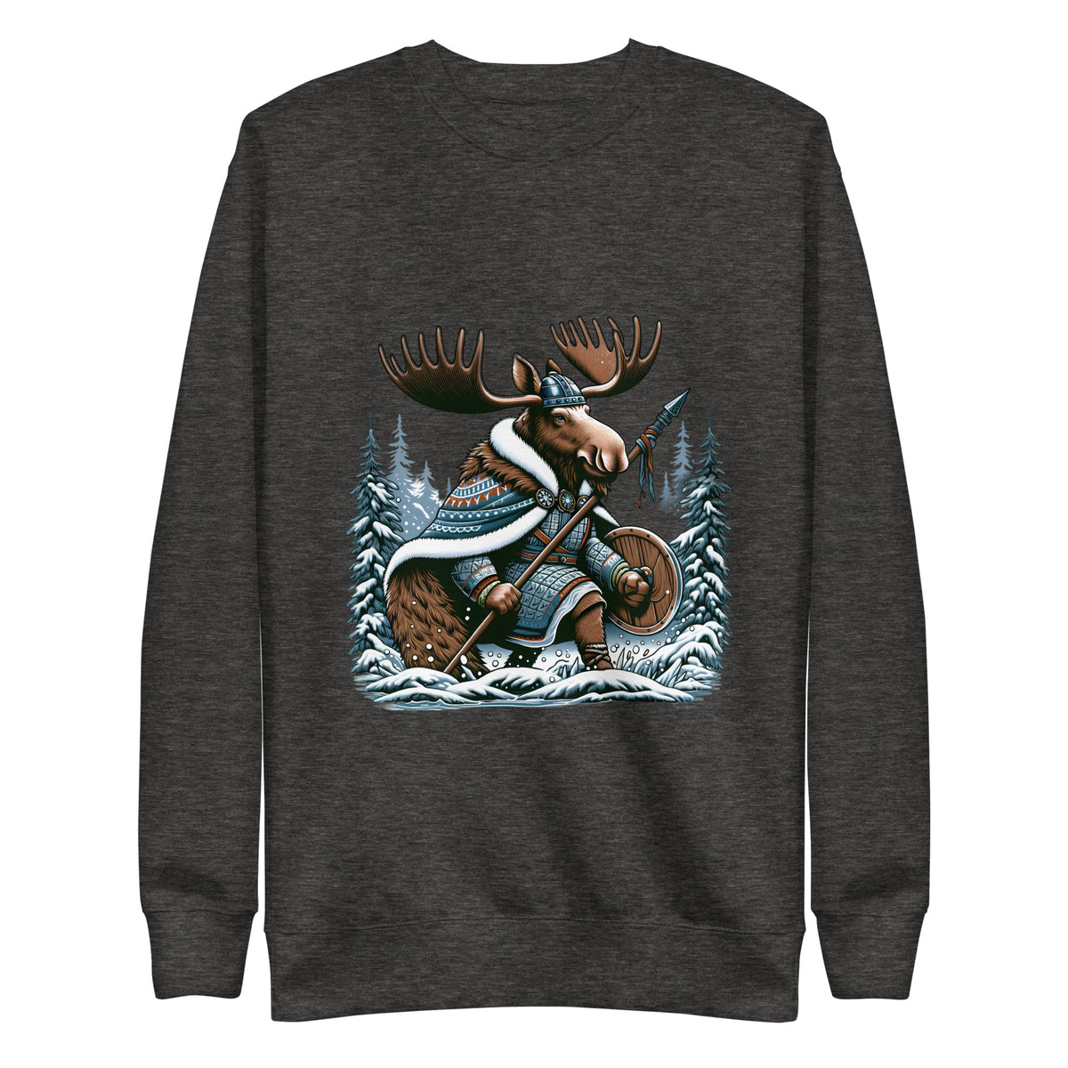 Alaskan Viking Moose Hunter - Unisex Premium Sweatshirt