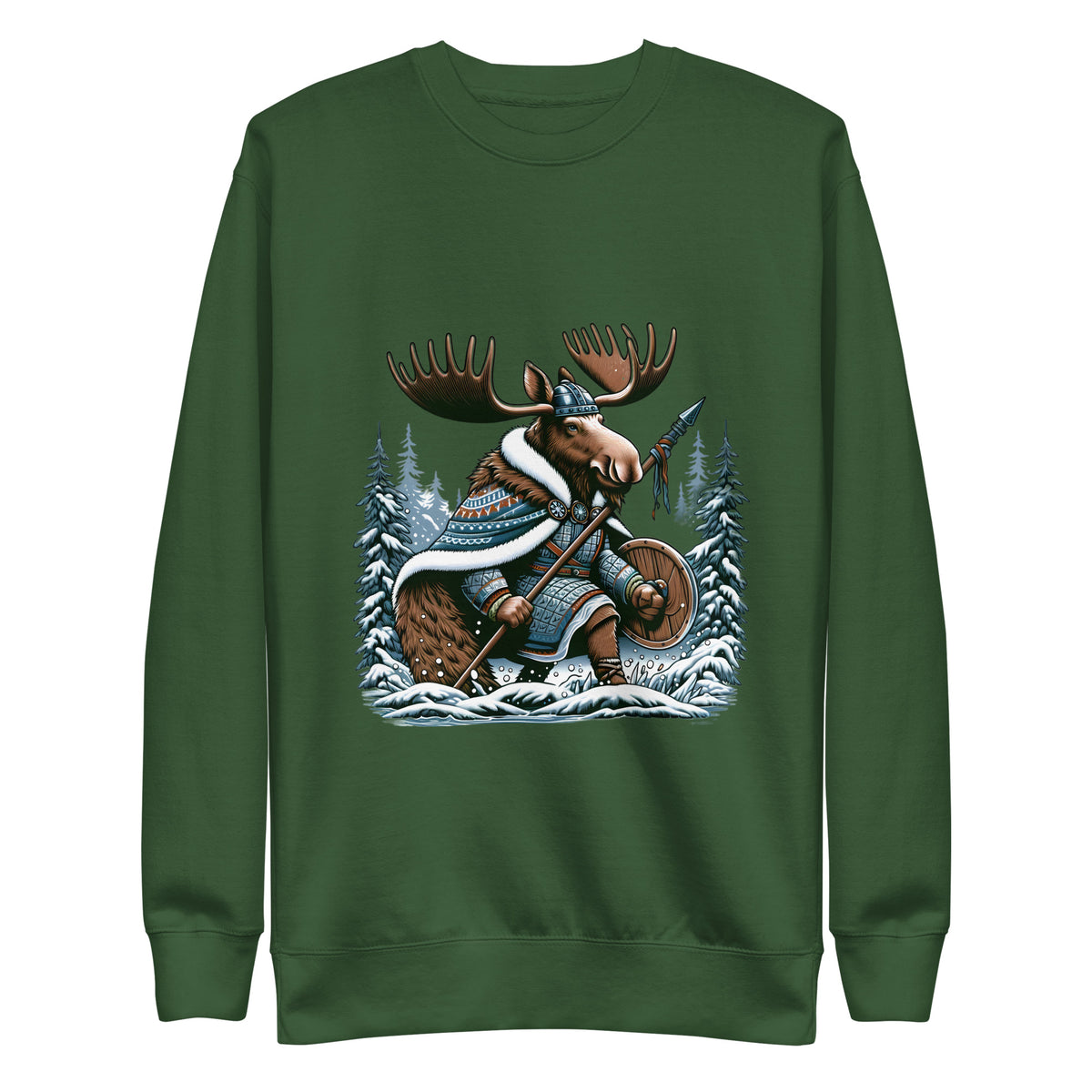Alaskan Viking Moose Hunter - Unisex Premium Sweatshirt
