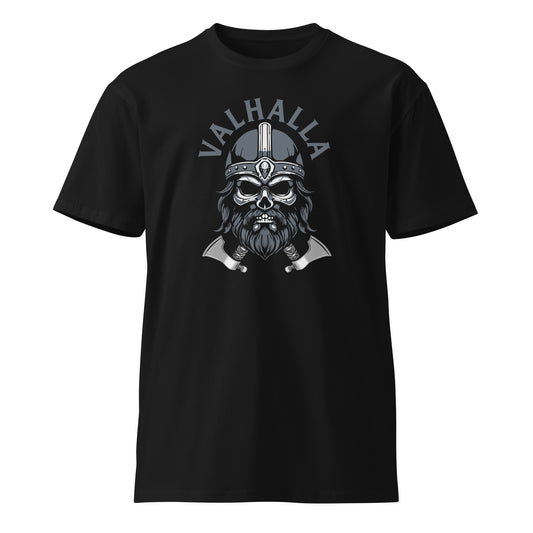 Viking Valhalla Shirt, Skull with Viking helmet t shirt