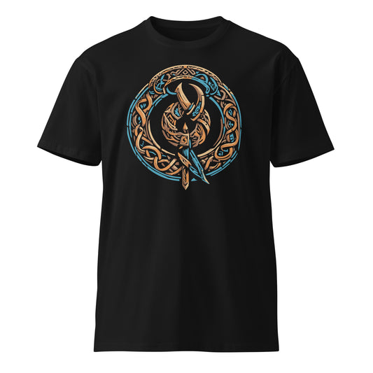 Viking Design Snake Art premium t-shirt