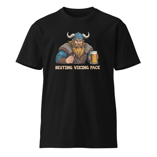 Resting Viking Face Premium t-shirt