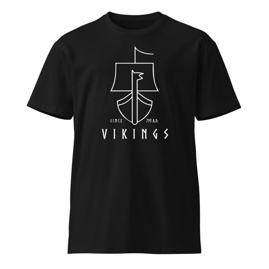 Vikings Boat premium t-shirt